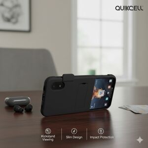 QuikCell Alcatel Aprise Kickstand Viewing Phone Case-black